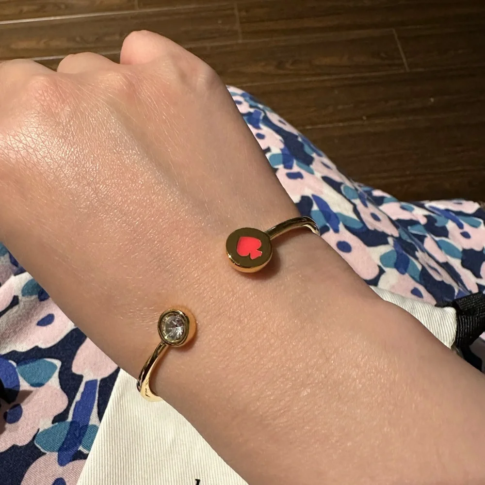 Kate Spade gold tone bangle bracelet - Picture 3 of 4